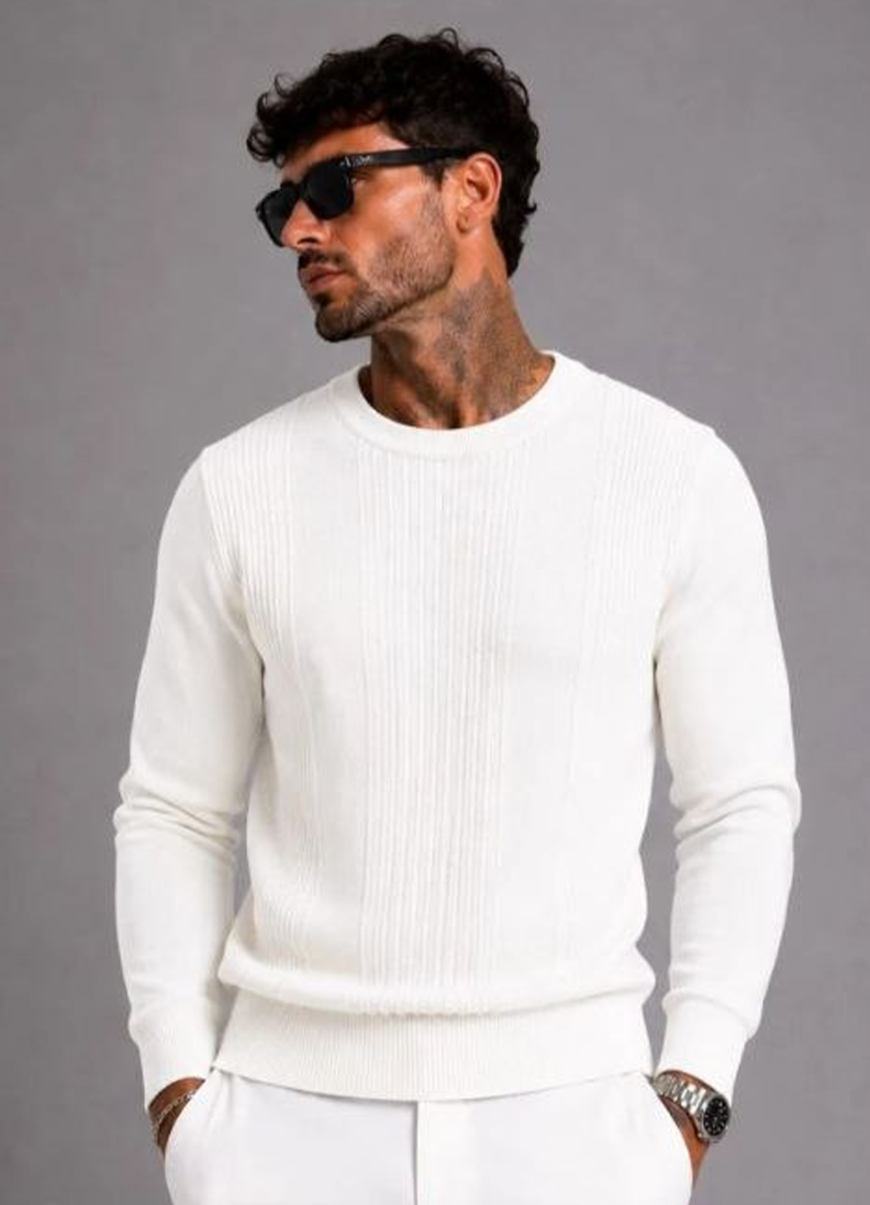 GIROCOLLO LANETTINA RASATA ART. M867 - BIANCO