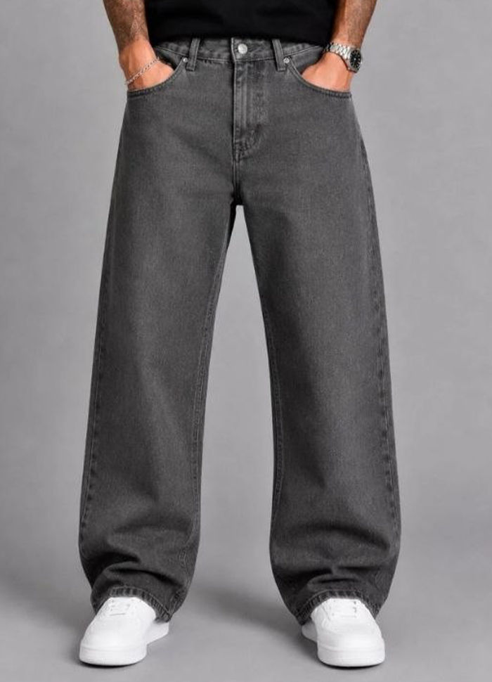 JEANS BAGGY ART. BG800-4 - GRIGIO