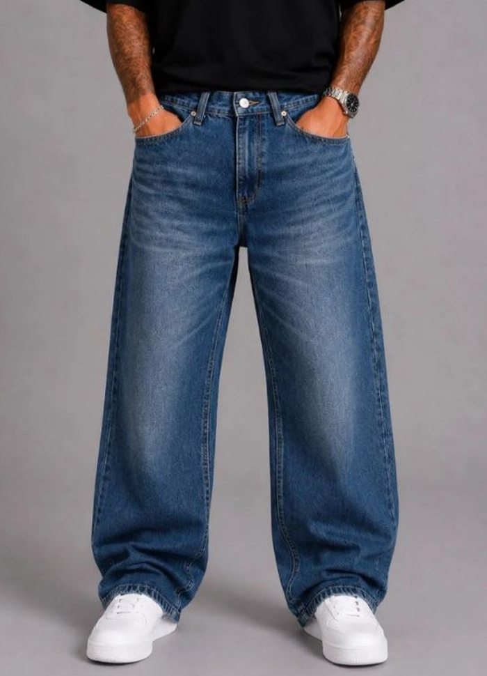 JEANS BAGGY ART. KK3208# - BLU DENIM