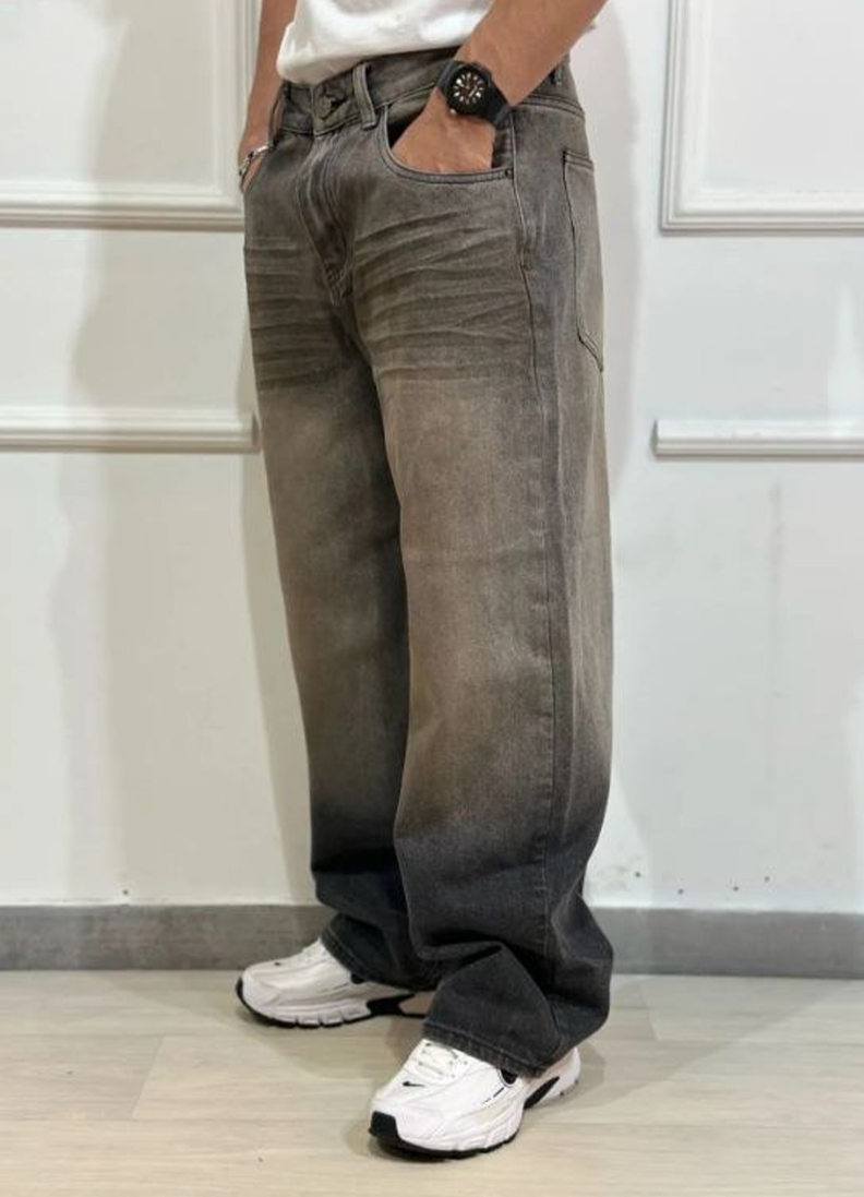 JEANS BAGGY ART. JK05 - GRIGIO SABBIATO
