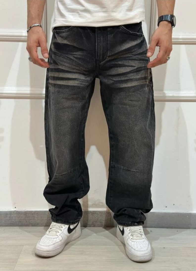 JEANS BAGGY ART. 8751Q - NERO