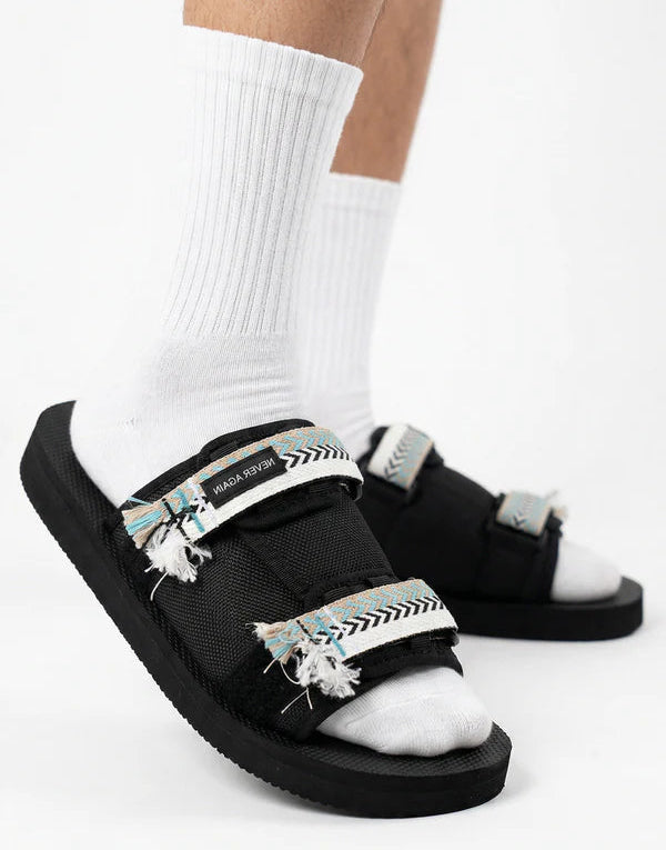 CIABATTA NEVER/AGAIN - AZZURRO/BIANCO