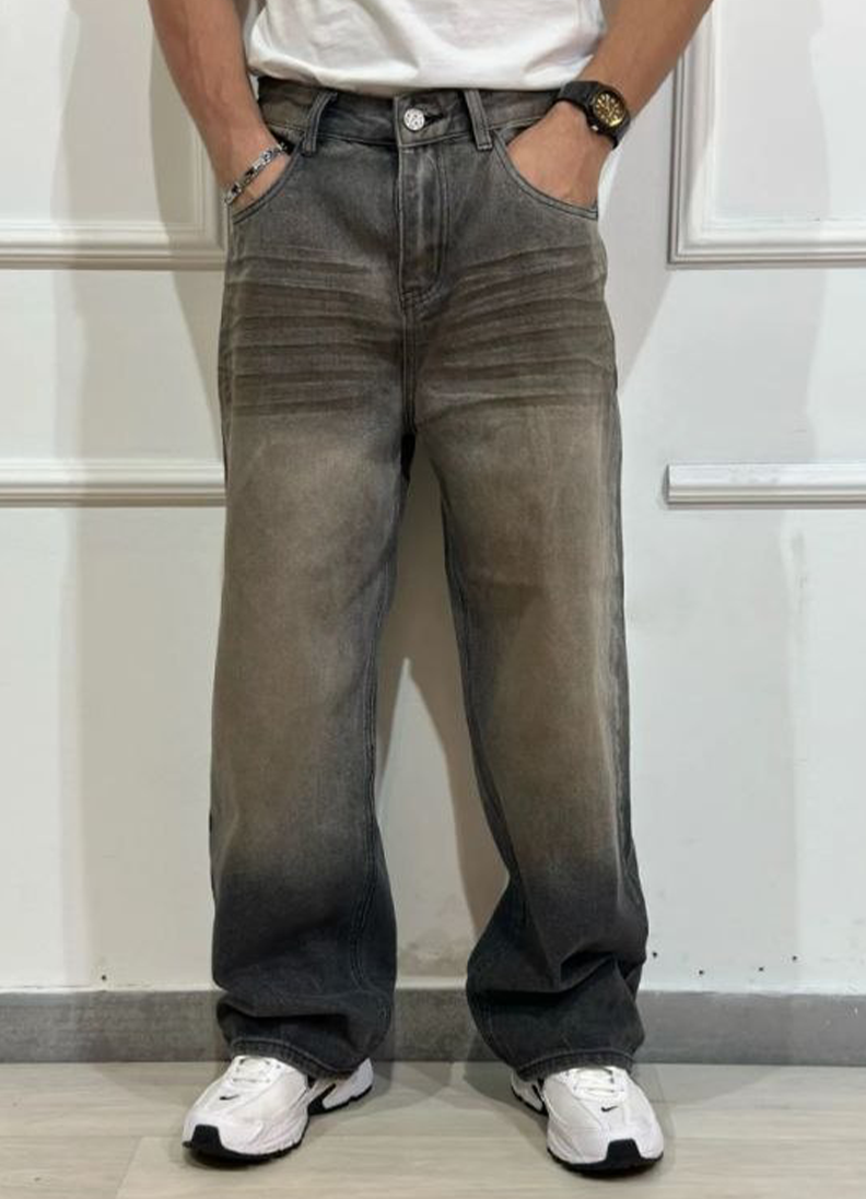 JEANS BAGGY ART. JK05 - GRIGIO SABBIATO
