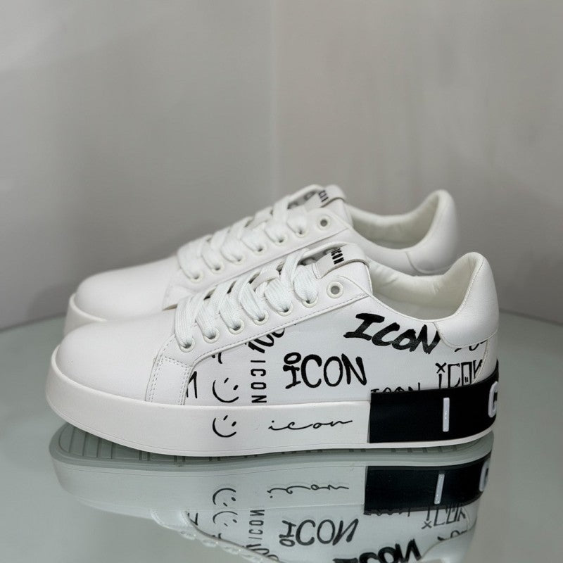 SNEAKERS ICON ART. LAVAGNA (05636) - BIANCA