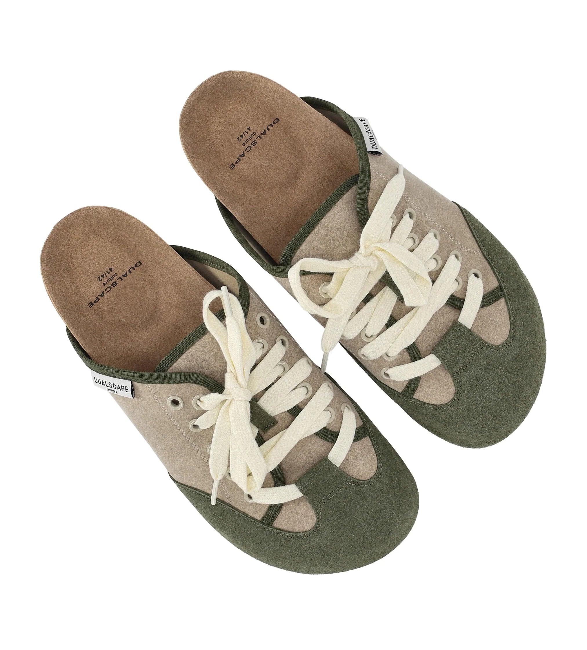 CIABATTA DUALSCAPE MOD. SCARPA - PANNA/VERDE