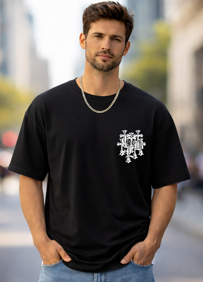 T-SHIRT GLOBAL BRAND ART. 8008 - NERO