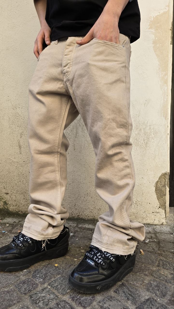 JEANS FLARE GLOBAL BRAND ART. 7000 - BEIGE