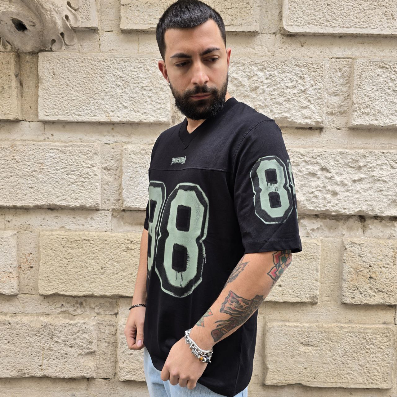 T-Shirt Disclaimer 54890 - Nero