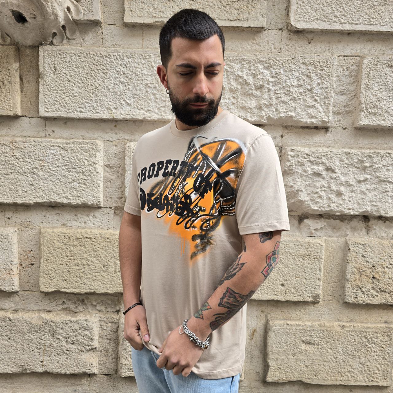 T-Shirt Disclaimer 54888 - Beige