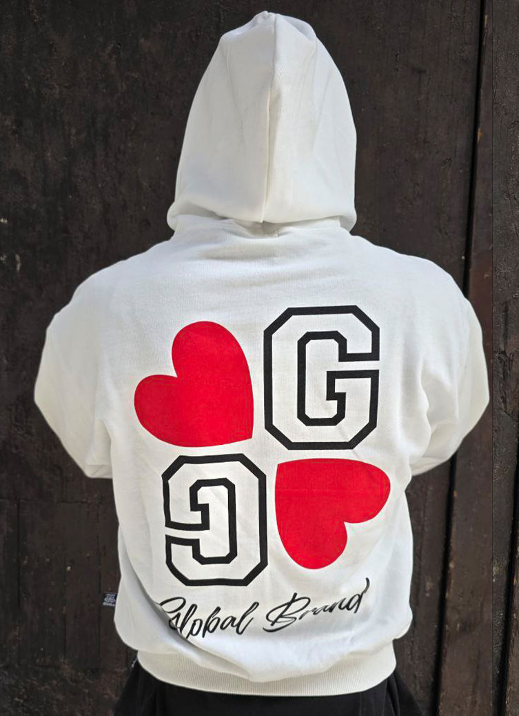 FELPA BOXY GLOBAL COD. BIG LOVE- BIANCO