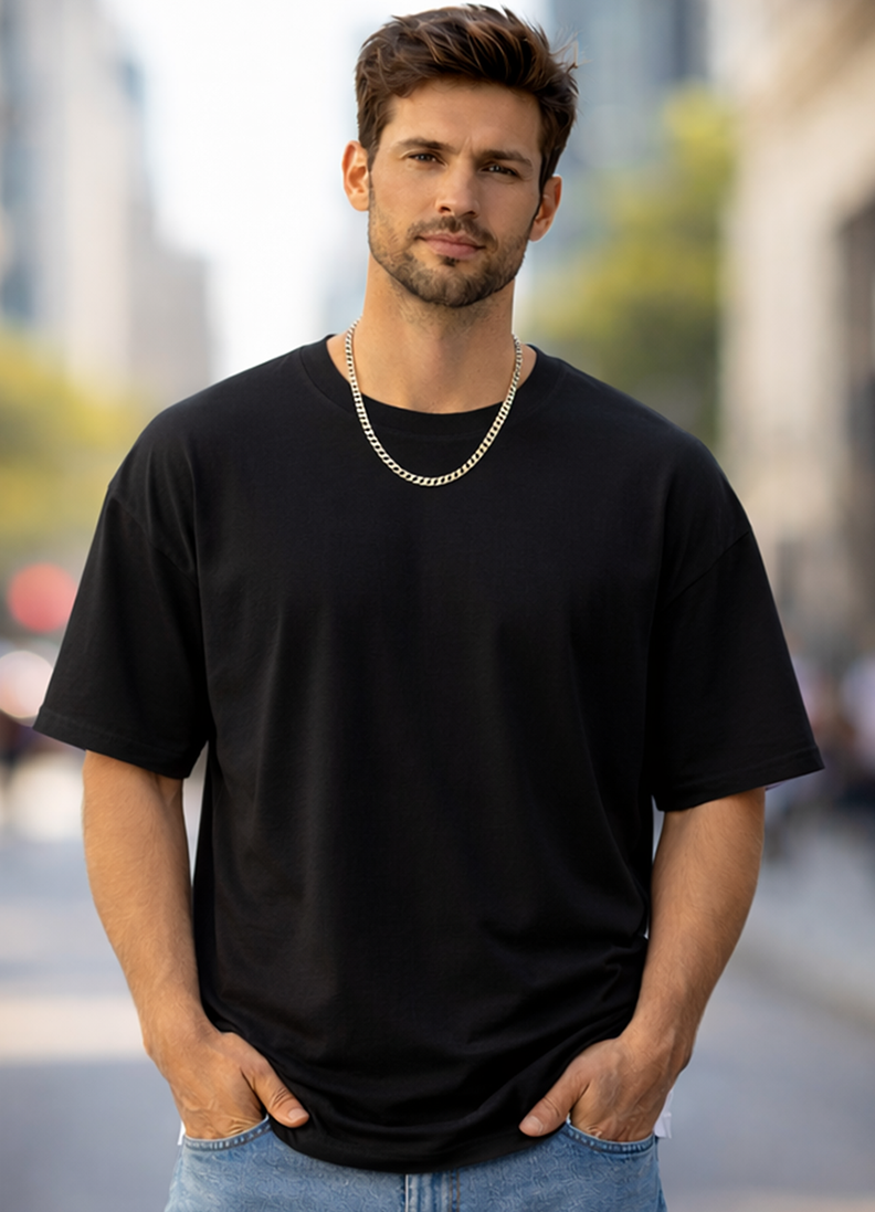 T-SHIRT GLOBAL BRAND ART. 8012 - NERO