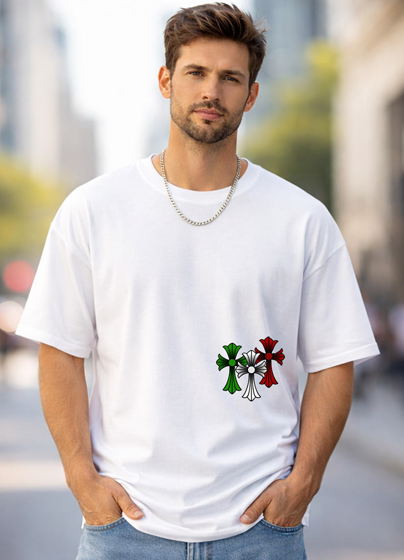 T-SHIRT GLOBAL BRAND ART. 8009 - BIANCO