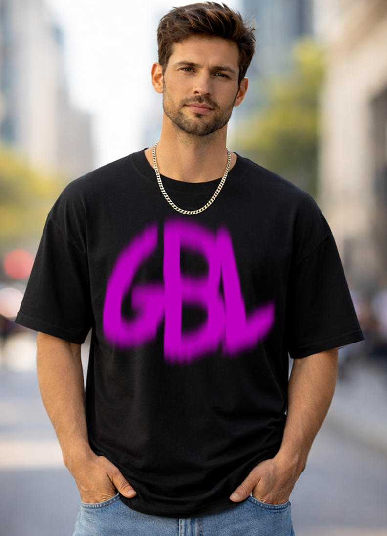 T-SHIRT GLOBAL BRAND ART. 8015 - NERO/FUXIA