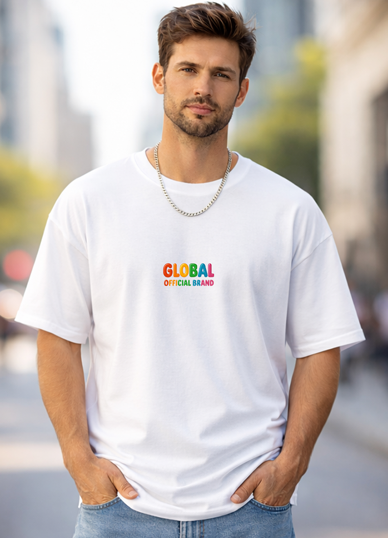 T-SHIRT GLOBAL BRAND ART. 8010 - BIANCO