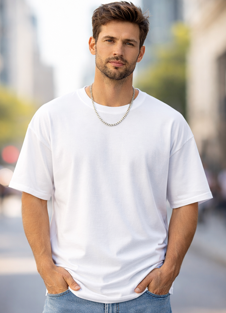 T-SHIRT GLOBAL BRAND ART. 8012 - BIANCO