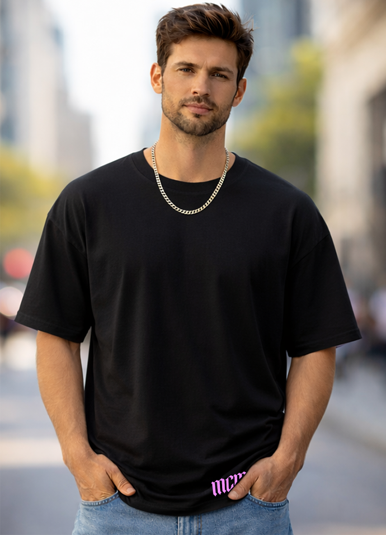 T-SHIRT GLOBAL BRAND ART. 8007 - NERO/ROSA