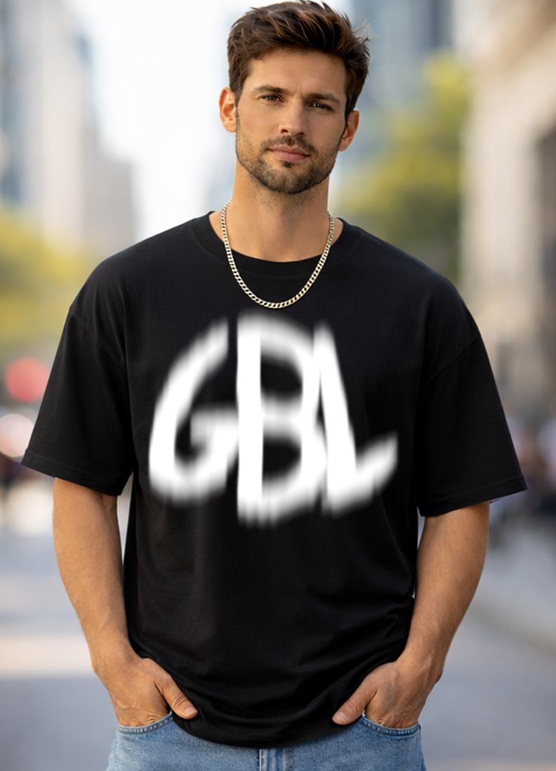 T-SHIRT GLOBAL BRAND ART. 8015 - NERO/BIANCO