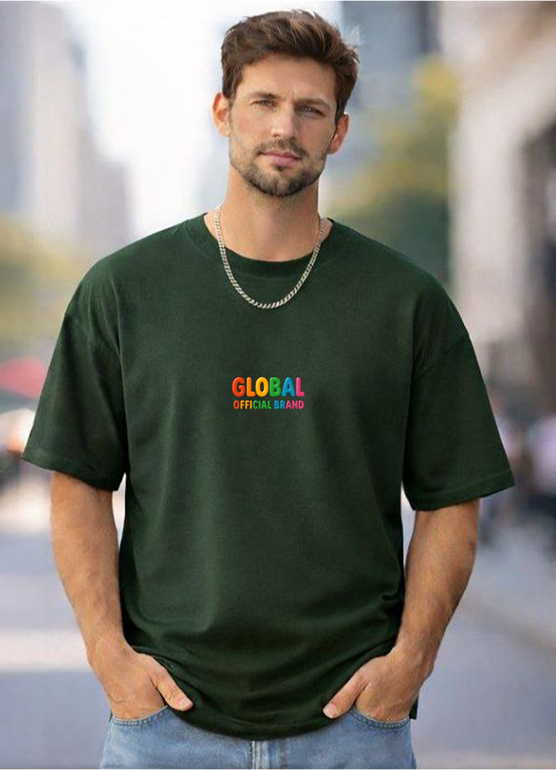 T-SHIRT GLOBAL BRAND ART. 8010 - VERDE BOSCO