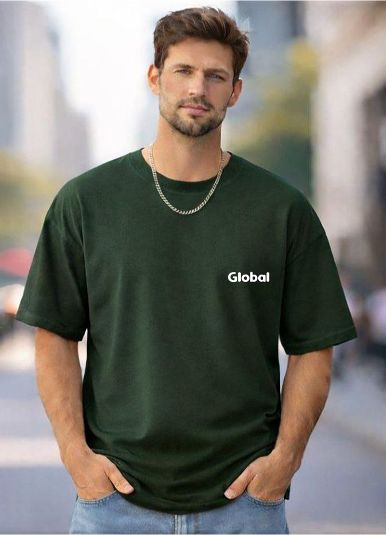 T-SHIRT GLOBAL BRAND ART. 8011 - VERDE BOSCO