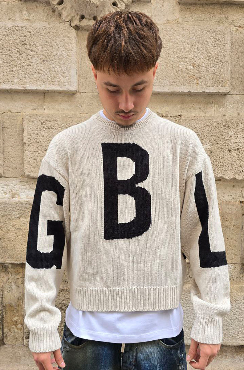 MAGLIONE CROPPED GLOBAL COD. GBL - CREMA