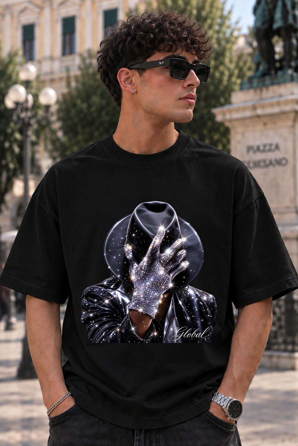 T-SHIRT GLOBAL BRAND OVERSIZE NERA - ART. JACKSON
