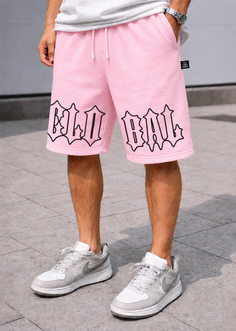 PANTALONCINO GLOBAL BRAND WRITE GOTH - ROSA