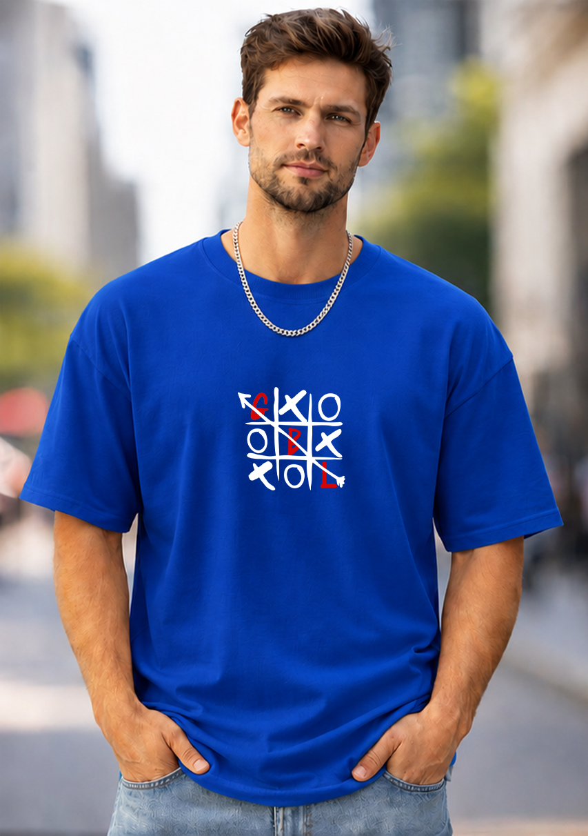 T-SHIRT GLOBAL BRAND ART. TRIS - ROYAL