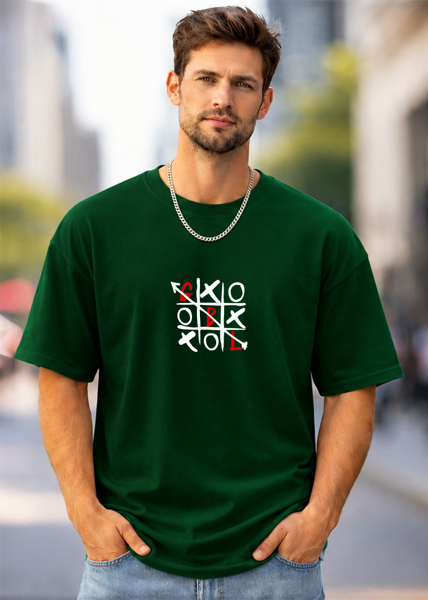 T-SHIRT GLOBAL BRAND ART. TRIS - VERDE GUCCI