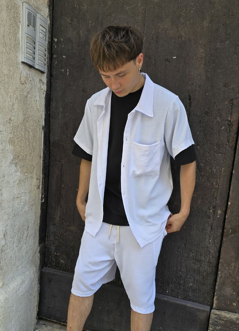 COMPLETO GLOBAL BRAND RICAMATO - BIANCO