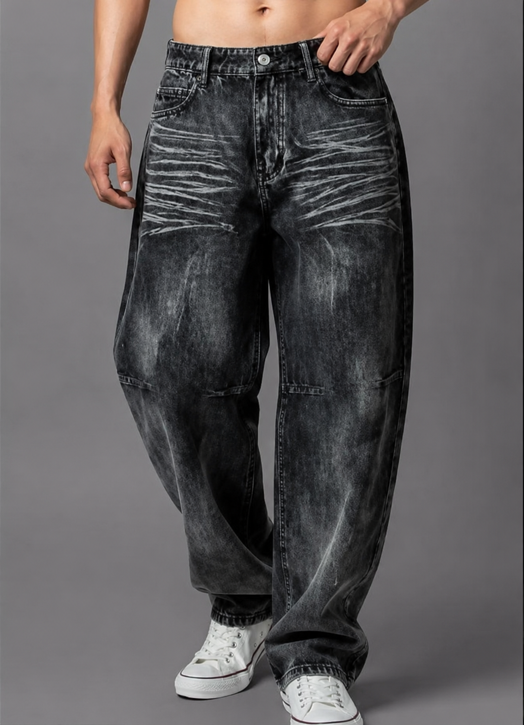 JEANS BALOON NERO - ART. AD8826Q