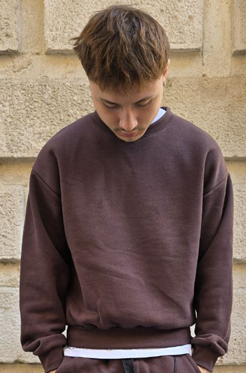 GIROCOLLO COTONE 500GSM GLOBAL BRAND MOD. DIAGONALE - MARRONE