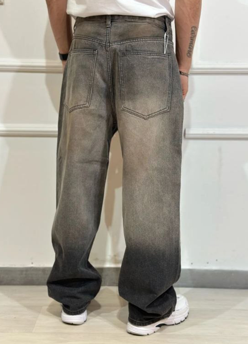 JEANS BAGGY ART. JK05 - GRIGIO SABBIATO