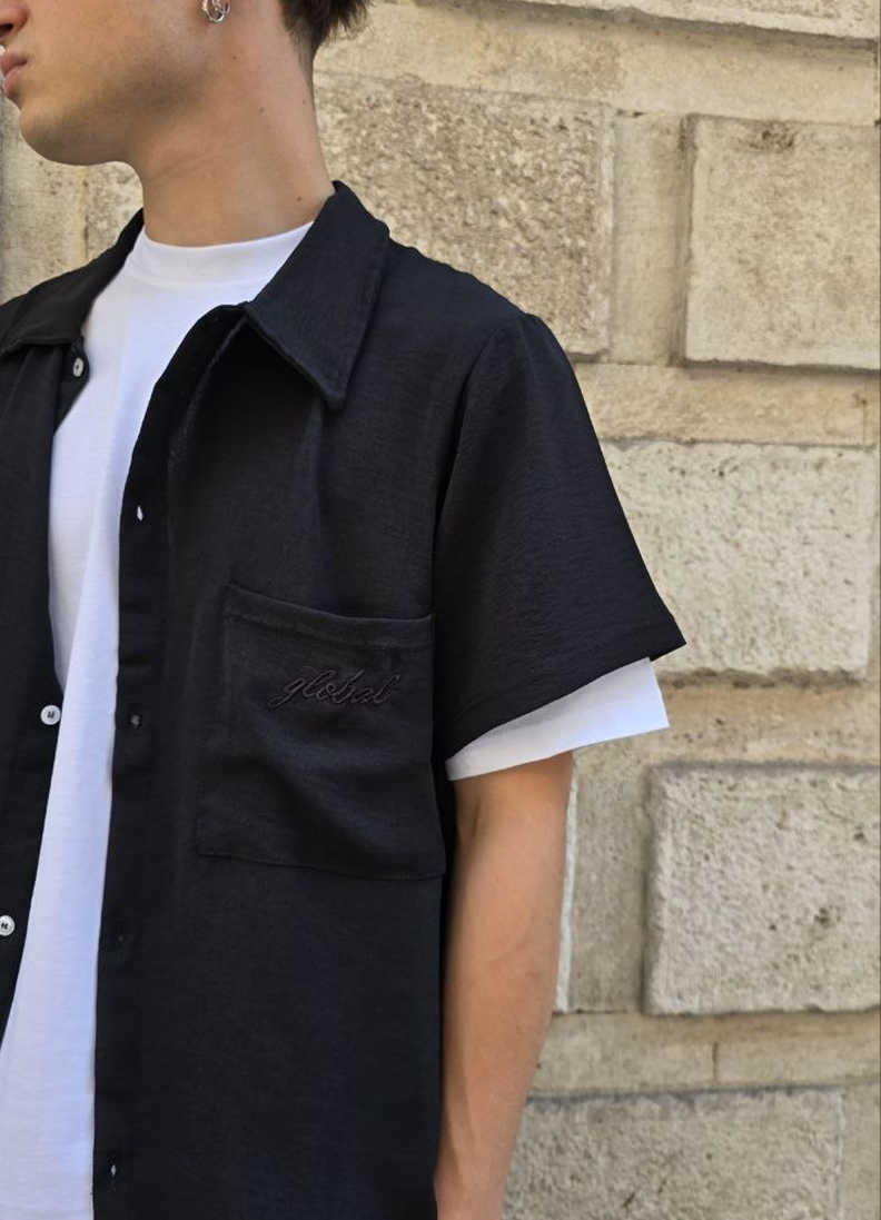COMPLETO GLOBAL BRAND RICAMATO - NERO