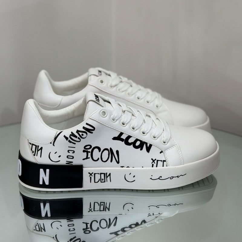 SNEAKERS ICON ART. LAVAGNA (05636) - BIANCA