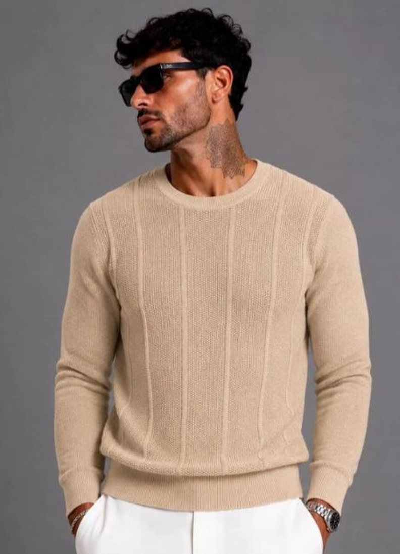 GIROCOLLO LANETTINA RASATA ART. M897 - BEIGE