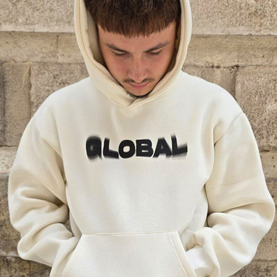FELPA BOXY GLOBAL COD. SFUMATO - BIANCO