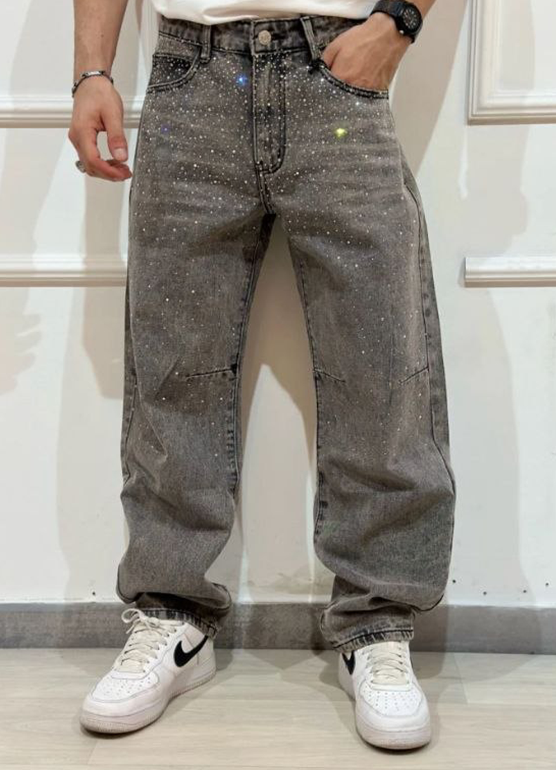 JEANS BAGGY ART. 8755Q-1 - GRIGIO