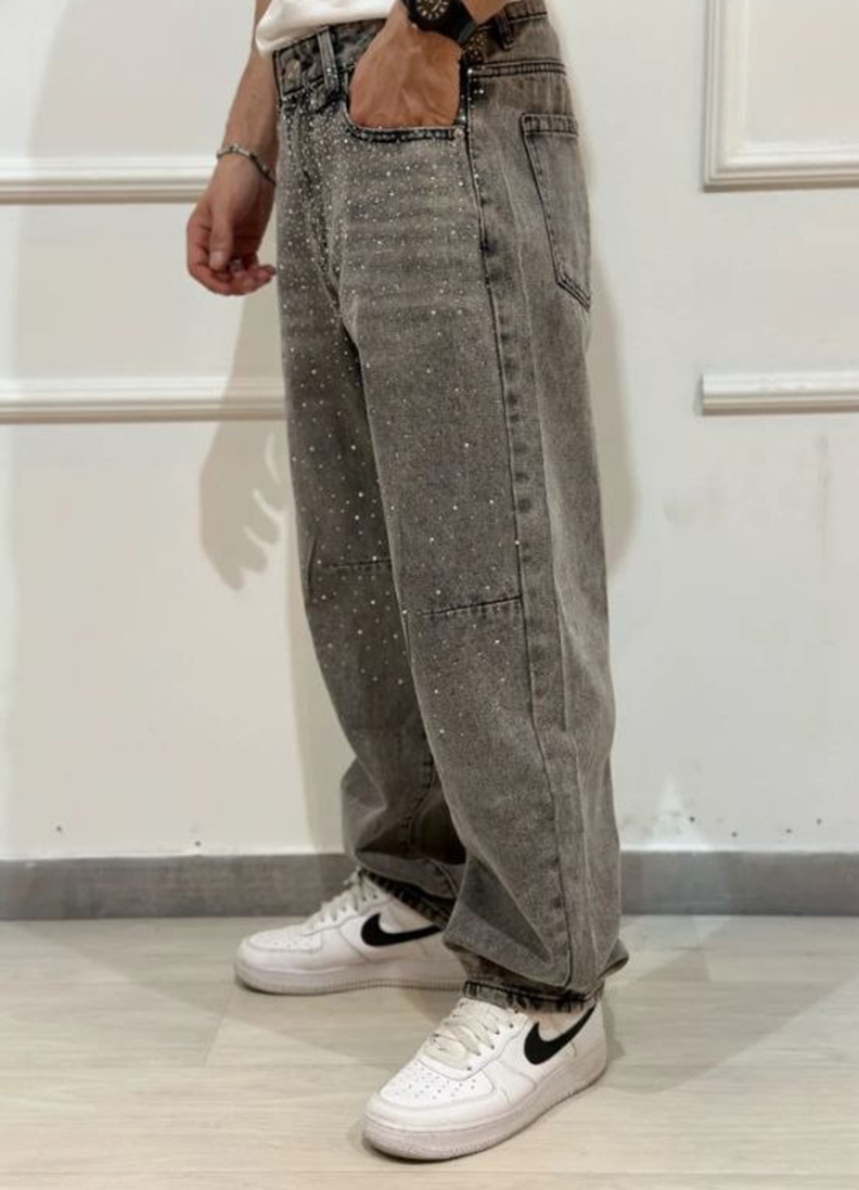 JEANS BAGGY ART. 8755Q-1 - GRIGIO