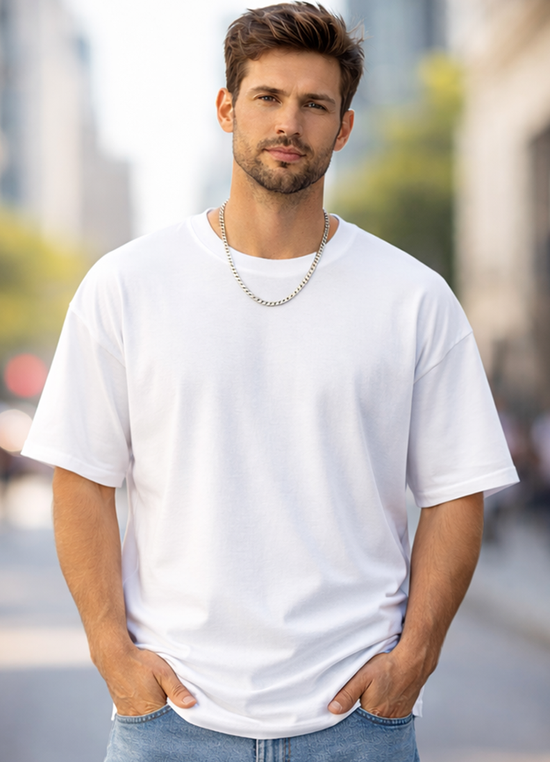 T-SHIRT GLOBAL BRAND ART. 8001 - BIANCO