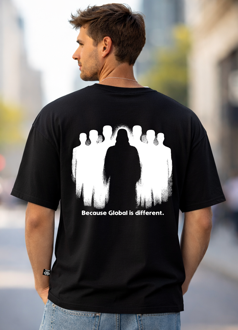 T-SHIRT GLOBAL BRAND ART. 8011 - NERO