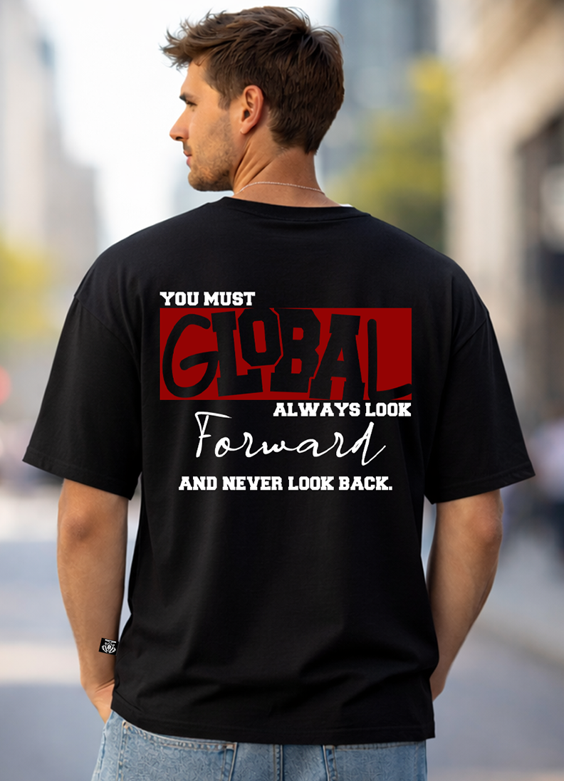 T-SHIRT GLOBAL BRAND ART. 8013 - NERO