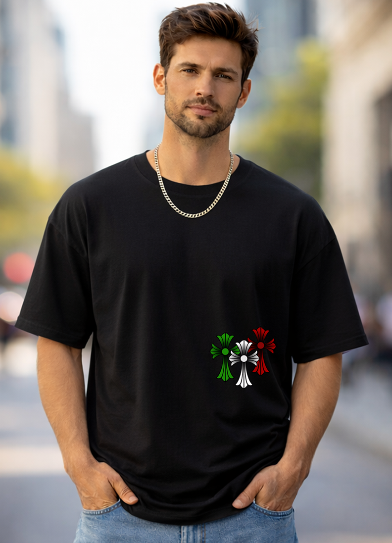 T-SHIRT GLOBAL BRAND ART. 8009 - NERO