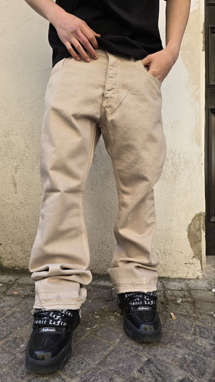 JEANS FLARE GLOBAL BRAND ART. 7000 - BEIGE