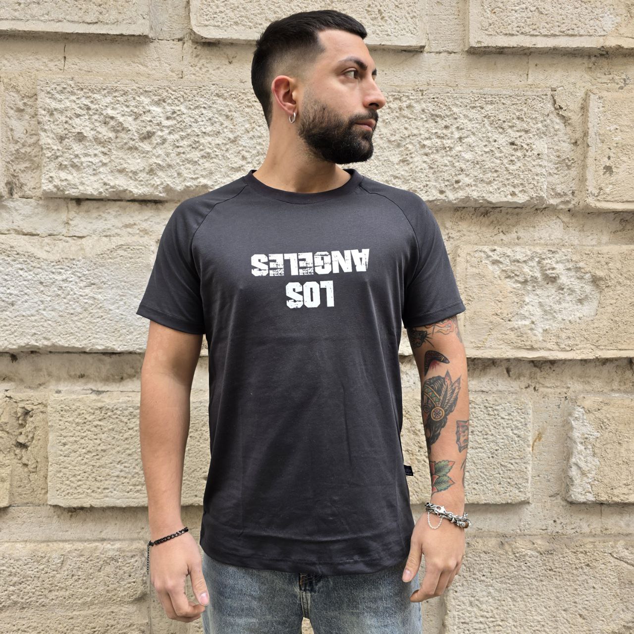 T-Shirt GBL Los Angeles - Piombo