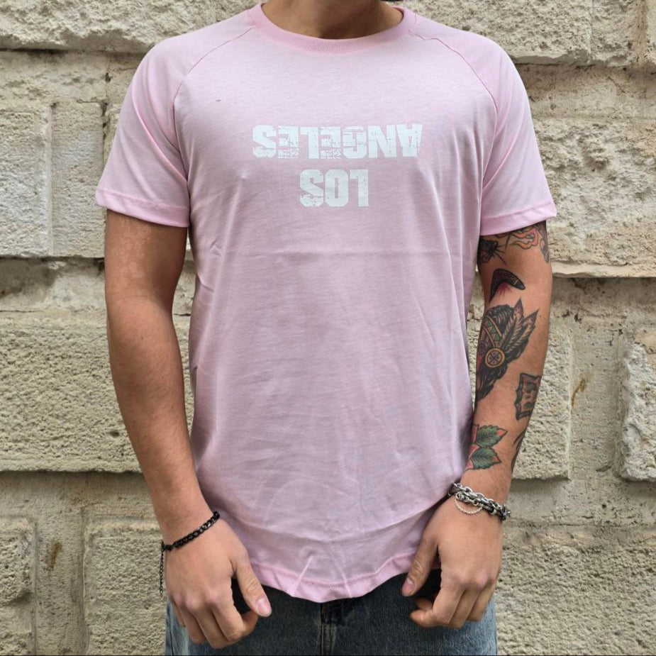 T-Shirt GBL Los Angeles - Rosa