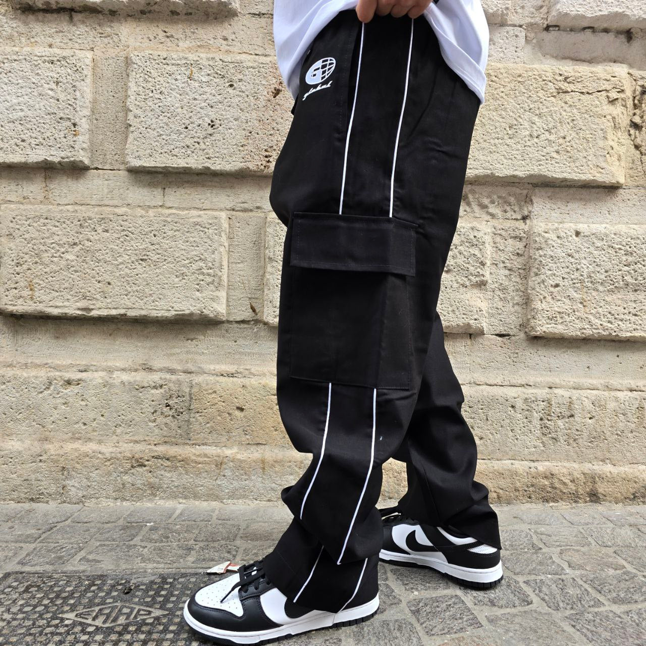 Pantalone GBL Baggy Cargo - Nero