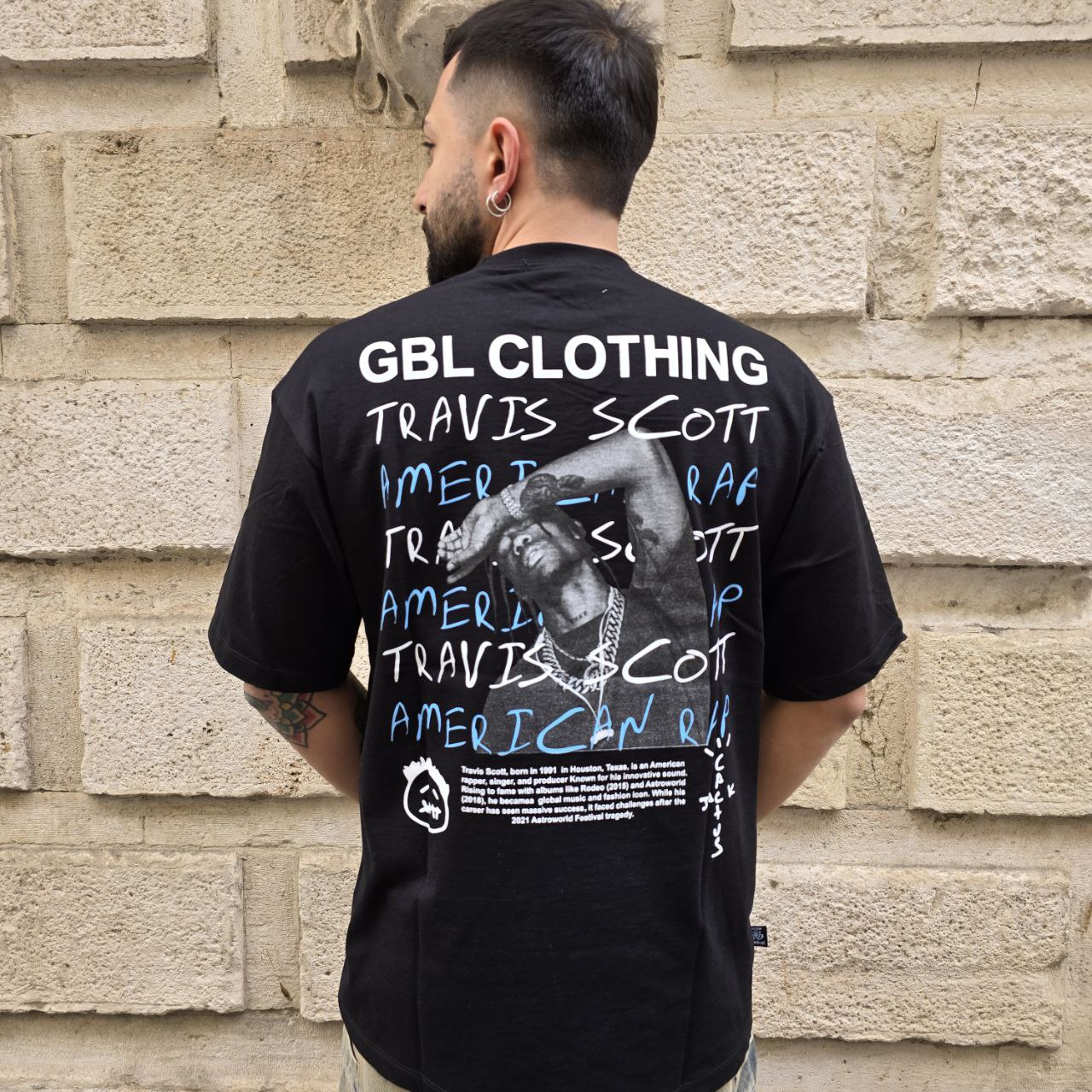 T-Shirt GBL Travis - Nero