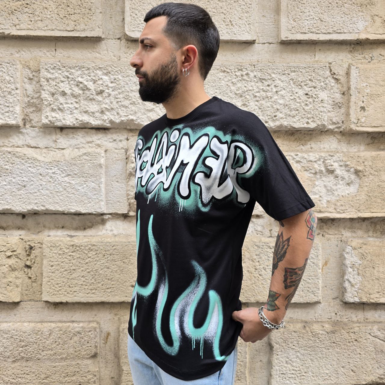 T-Shirt Disclaimer 55000 - Nero