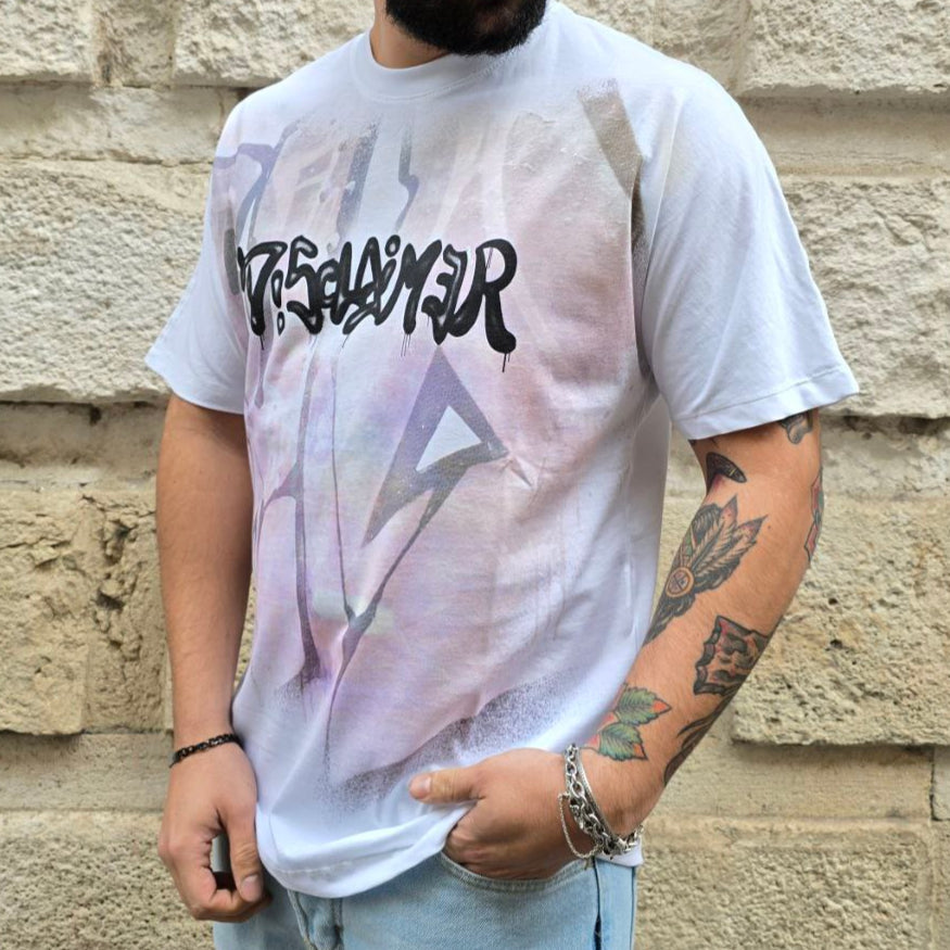T-Shirt Disclaimer 55033 - Bianco