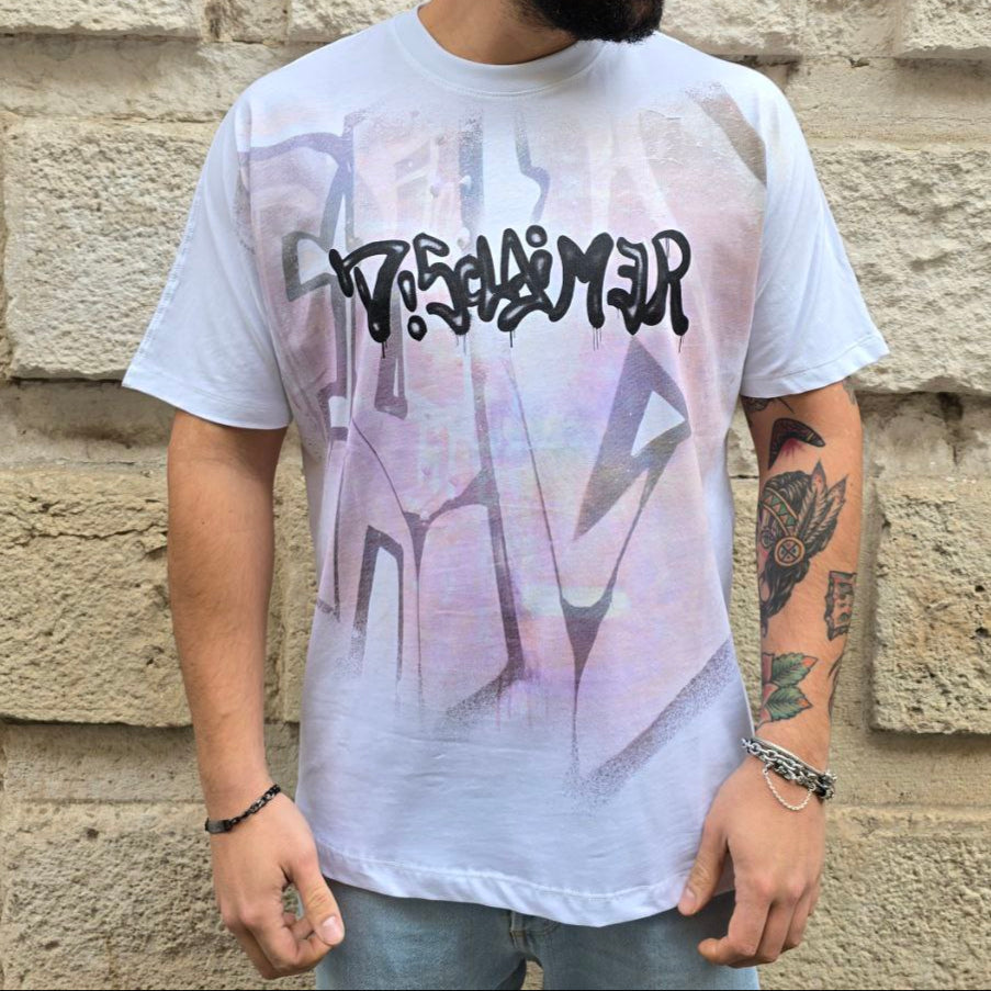 T-Shirt Disclaimer 55033 - Bianco